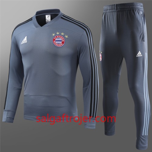 FC Bayern München Sweatshirt Dragt Grå 2018-2019 FC Bayern München Sweatshirt Dragt Grå 2018-2019
